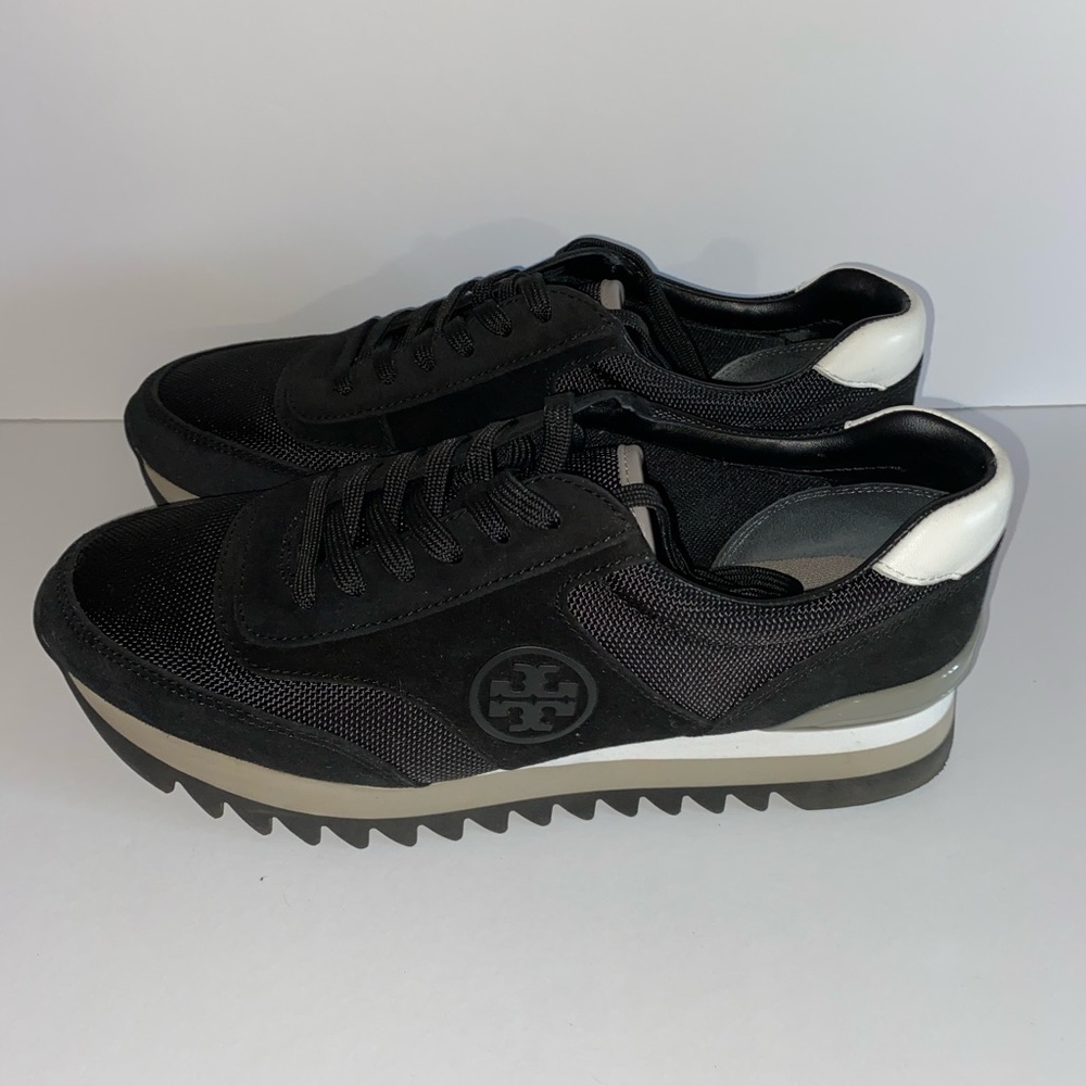 Tory Burch Sawtooth Logo Sneaker Size 8.5 44481